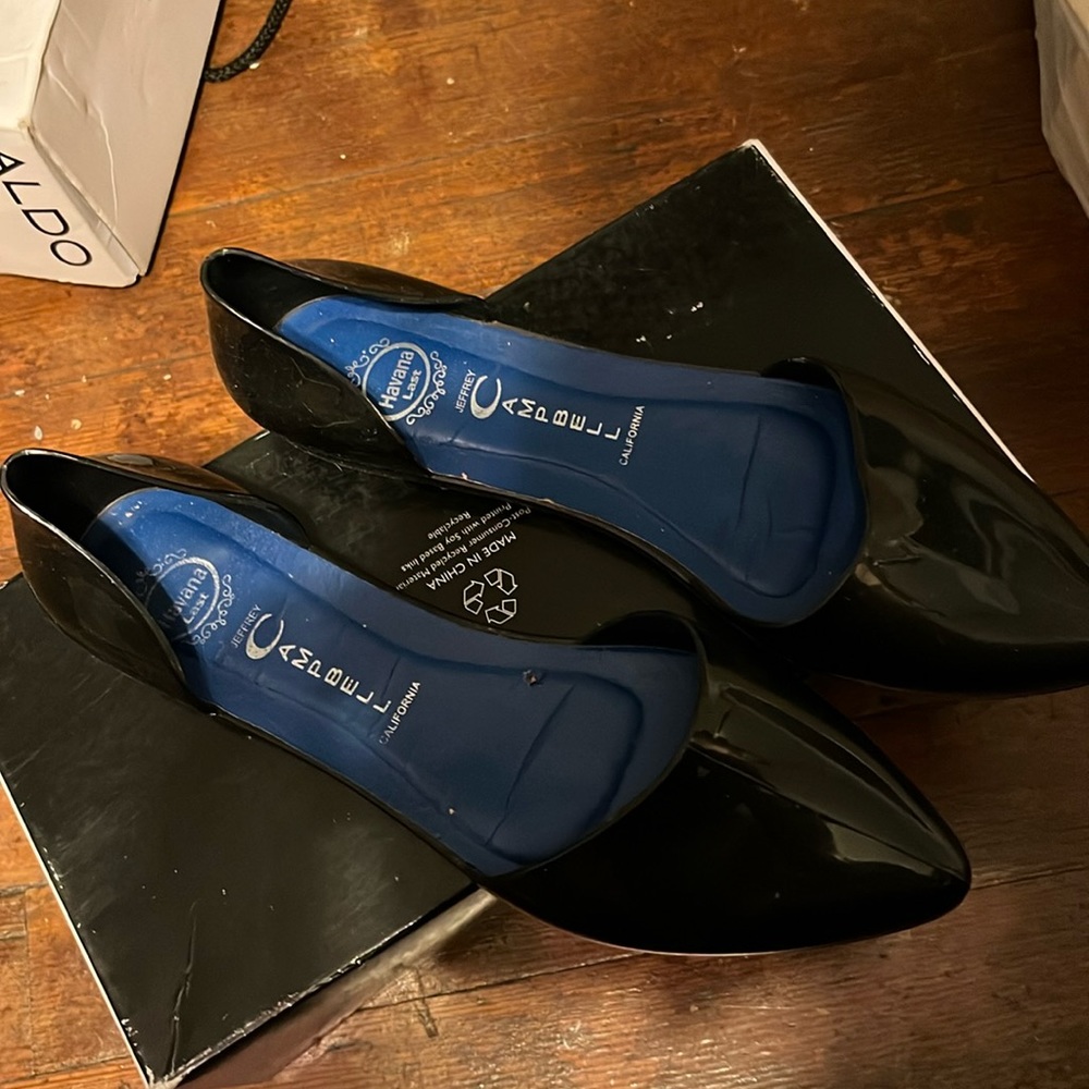 Flat Jeffery Campbell rain shoe